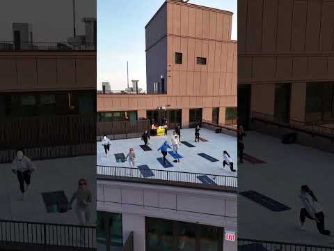 Sunset Workout on the Roof Terrace